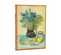 Van Gogh’s Still Life Midi Unlined Hardcover Journal (Elastic Band Closure)