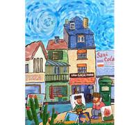 Van Gogh sells paintings Jigsaw Puzzles for Adults mini1000 Piece Jigsaws Puzzles for Adults,Jigsaw Puzzle 1000 Pieces for Adult Challenging Puzzle(38x26cm)
