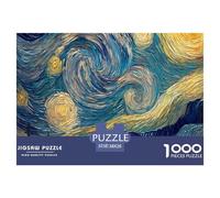 Van Gogh SeriesProfessional-Grade Jigsaw Puzzles for Adults Art Painting A Demanding 1000-Piece (Advanced) Challenging Puzzle Games Experience - Serves As An Excellent And Enjoyable Gift for Adults An