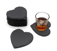 Van Gogh Slate Coasters Set Heart Personalised Drinks Table Mat Valentine Gift 11Cm Craft Design Wedding Engraver 80Pcs Wholesale