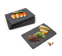 Van Gogh Slate Tapas Sushi Cheese Board Restaurant Dining Serving Plate Platter Tray 6Pc Set