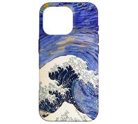 Van Gogh Starry Night and Hokusai Big Wave Case for iPhone 16 Pro