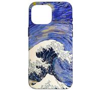 Van Gogh Starry Night and Hokusai Big Wave Case for iPhone 16 Pro Max