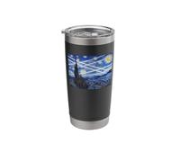 Van Gogh Starry Night Chemtrails Art Parody Stainless Steel Insulated Tumbler