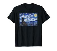 Van Gogh Starry Night Chemtrails Art Parody T-Shirt