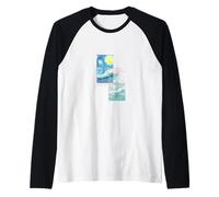 Van Gogh Starry Night Collage Modern Graphic Art PAPL14734 Raglan Baseball Tee