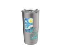 Van Gogh Starry Night Collage Modern Graphic Art PAPL14734 Stainless Steel Insulated Tumbler