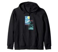 Van Gogh Starry Night Collage Modern Graphic Art PAPL14734 Zip Hoodie