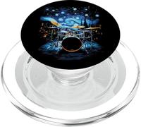 Van Gogh Starry Night Drummer Artistic Drum Set Music Lovers PopSockets PopGrip for MagSafe