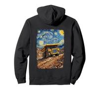 Van Gogh Starry Night Dump Truck Scene Pullover Hoodie