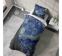 Van Gogh Starry Night Duvet Cover | Famous Art Bedding | Single Quilt Cover | Optional Pillowcase | Starry Sky Bedroom Decor | Iconic Painting Bedspread | Classic Gift for Art Lovers