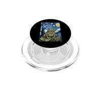 Van Gogh Starry Night Frog Art Painting PopSockets PopGrip for MagSafe