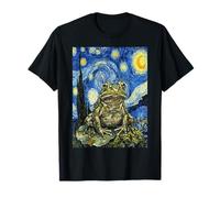 Van Gogh Starry Night Frog Art Painting T-Shirt