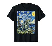 Van Gogh Starry Night Frog Art Painting T-Shirt