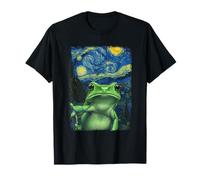 Van Gogh Starry Night Frog Selfie T-Shirt
