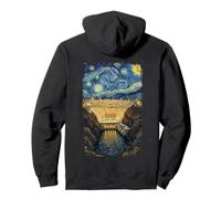 Van Gogh Starry Night Hoover Dam Travel Pullover Hoodie