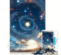 Van Gogh Starry Night Jigsaw for Teenagers 1000 Pieces Memory Fun Game Smooth Burr Free Surface Birthday Gift Brain Teaser Toy (38x26cm)