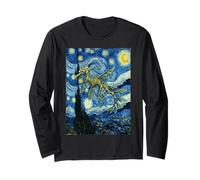 Van Gogh Starry Night Leafy Sea Dragon Art Long Sleeve T-Shirt