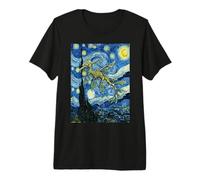 Van Gogh Starry Night Leafy Sea Dragon Art Premium T-Shirt