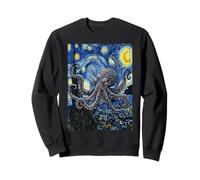 Van Gogh Starry Night Octopus Surreal Art Sweatshirt