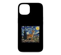 Van Gogh Starry Night Painting Animal Art Dik Dik Case for iPhone 13