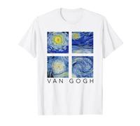 Van Gogh Starry Night Painting Collage Vincent Van Gogh T-Shirt
