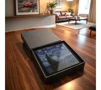 Van Gogh Starry Night Tempered Glass Coaster - Impressionist Artwork Home Decor (Gift Box Packaging)