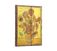 Van Gogh Sunflowers (Embellished Manuscripts Collection) Midi Lined Hardcover Journal (Elastic Band Closure): The Van Gogh Museum
