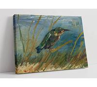 Van Gogh The Kingfisher Bird Classic Canvas Wall Art Picture Print - 24 inch wide x 16 inch high (Frame Depth 30mm)