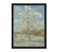Van Gogh The Pink Peach Tree Large Framed Art Print Poster Wall Decor 18x24 inch