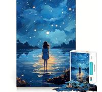 Van Gogh The Starry Sky Jigsaw Puzzle 1000 Think Boost Game Tight Lock No Loose Pieces Interactive Brain Challenge for Home (38x52cm)