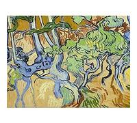 Van Gogh Tree Roots Painting Art Print Canvas Premium Wall Decor Poster Mural
