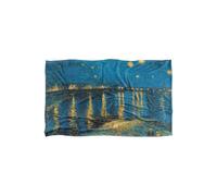 Van Gogh Vincent Starry Night Over The Rhone Silky Touch Super Soft Throw Blan | Size: Large Van Gogh Multicolor Large