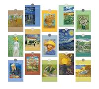 Van Gogh Wall Art Collage Kit Posters for Room (15 Pcs 10x14 cm) Paintings, Apartment Decor Colorful Wall Art Aesthetic Pictures Art Prints for Wall Decor