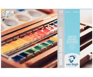 Van Gogh Watercolor Paper Blocks, 300 gsm Landscape 12 Sheets, 13.5 x 21 cm