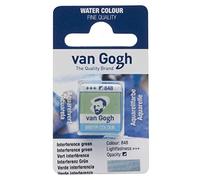 Van Gogh Watercolour Paint, Half Pan, Interference Green 848