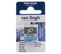 Van Gogh Watercolour Paint, Half Pan, Olive Green 620