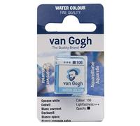 Van Gogh Watercolour Paint, Half Pan, Opaque White 106