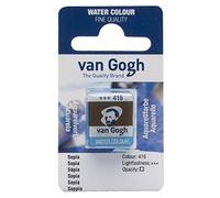 Van Gogh Watercolour Paint, Half Pan, Sepia 416