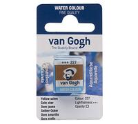 Van Gogh Watercolour Paint, Half Pan, Yellow Ochre 227