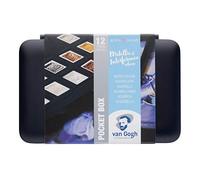 Van Gogh Watercolour pocket box specialty colours | 12 half pans