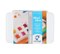 Van Gogh Watercolour pocket box vibrant colours | 12 half pans
