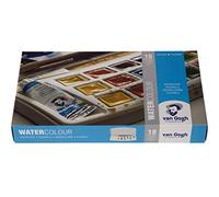 Royal Talens - Van Gogh Watercolour 18 Half Pan + 2 Tube Plastic Box Set
