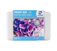 Van Gogh Watercolour Paints in Plastic Case - 12 Colours Pinks & Violets
