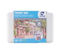 Van Gogh Watercolour Paints Pocket Box - 12 colours + 3 Free Basics