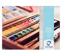 Van Gogh Watercolour Paper Block, 140lb., White Paper, 12 Sheets, 9.4" x 12.6"