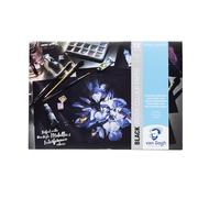 Van Gogh Watercolour Paper Pad, 140lb., Black Paper, 12 Sheets, 8.3" x 11.7" / A4
