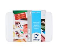 Van Gogh Watercolour Set Van Gogh Pocket Box of 12 Half-Pots + 3 Free