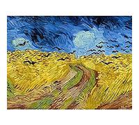 Van Gogh Wheatfield With Crows Painting Unframed Wall Art Print Poster Home Decor Premium