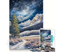 Van Gogh Winter Landscape Jigsaw Puzzles 1000 Cognitive Skill Toy Smooth Burr Free Surface Relaxing Indoor Group Activity (38x26cm)